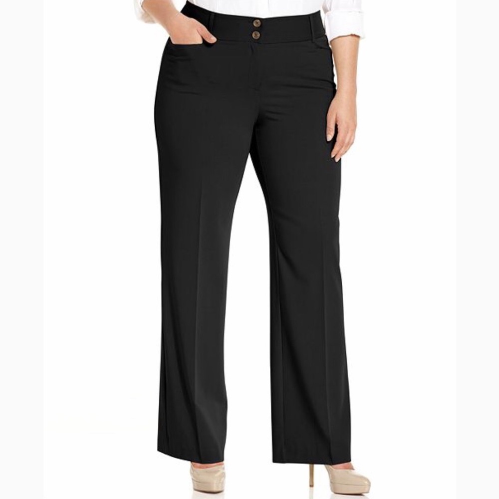 Alfani Plus Black Curvy-Fit Pants, 18W, NWT